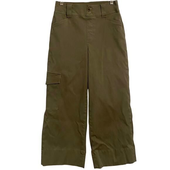 Spanx Pants - Spanx Stretch Twill Cropped Wide Leg Cargo Pants Women's Small Casual Travel